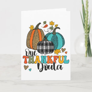 One Thankful Doula Midwife Birth Nurse Pumpkins Th Card