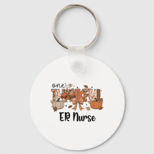 One Thankful Er Nurse Thanskgiving Emergency Depar Key Ring