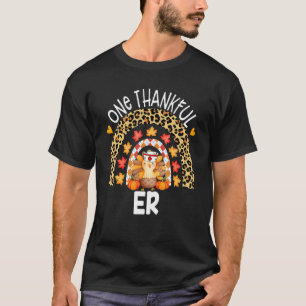 One Thankful Er Turkey Autumn Thanksgiving T-Shirt
