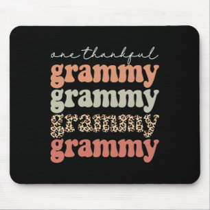 One Thankful Grammy Autumn Tree Fall Leaves Thanks Mouse Mat