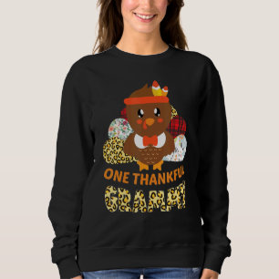 One Thankful Grammy Turkey Blessed Grammy Thanksgi Sweatshirt