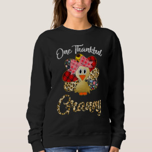 One Thankful Granny Turkey Blessed Granny Thanksgi Sweatshirt