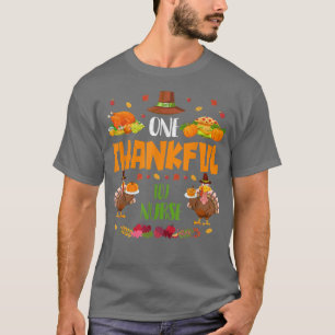 One Thankful ICU Nurse Fall Autumn Thanksgiving T-Shirt