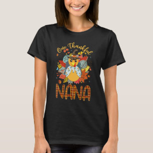 One Thankful Nana Thanksgiving Blessed Greatful T-Shirt