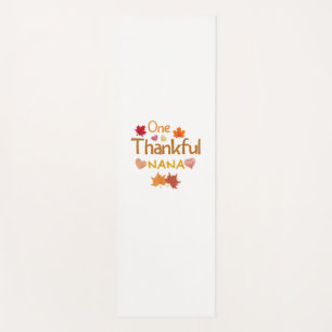 one thankful nana thanksgiving day family matching yoga mat