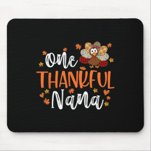 One Thankful Nana Thanksgiving Family Matching Tur Mouse Mat