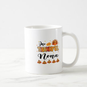 One Thankful Nona Thanksgiving Turkey  Coffee Mug