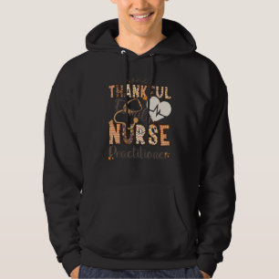 One Thankful NP Nurse Autumn Fall Nurse Thanksgivi Hoodie