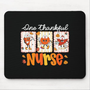 One Thankful Nurse Thanksgiving Turkey Day Nurse G Mouse Mat