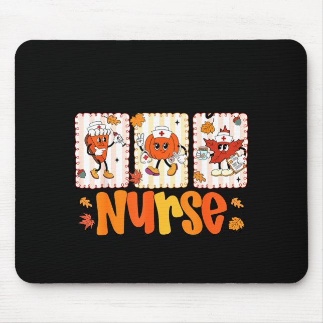 One Thankful Nurse Thanksgiving Turkey Day Nurse G Mouse Mat (Front)