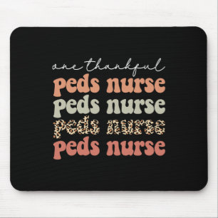 One Thankful PEDS Nurse Autumn Tree Fall Leaves Th Mouse Mat