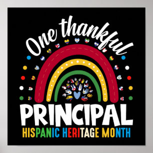 One Thankful Principal Hispanic Heritage Month Poster
