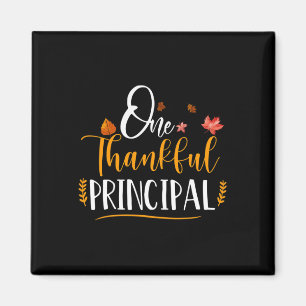 One Thankful School Principal Fall Thanksgiving Pr Magnet