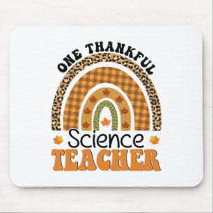 One Thankful Science Teacher Groovy Thanksgiving R Mouse Mat