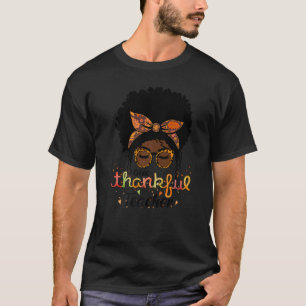 One Thankful Teacher Afro American Women Fall Than T-Shirt