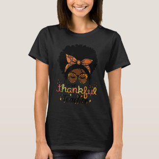 One Thankful Teacher Afro American Women Fall Than T-Shirt