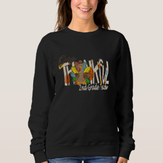 One Thankful Teacher Turkey Thankful Grateful Sweatshirt