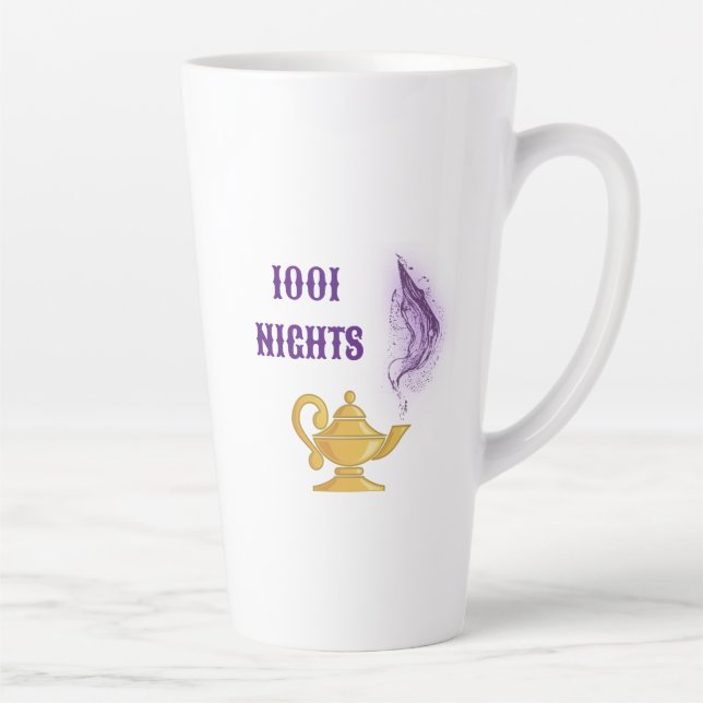 One Thousand and One Nights Aladdin Magic Genie Latte Mug (Right)
