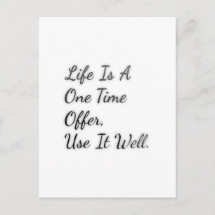 One Time Offer Postcard