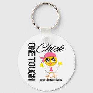 One Tough Chick Breast Cancer Warrior Key Ring