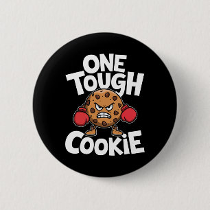 One Tough Cookie Boxer Boxing Funny Cookie Lover  6 Cm Round Badge