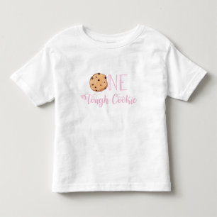 One Tough Cookie Pink Cookie Birthday Toddler T-Shirt