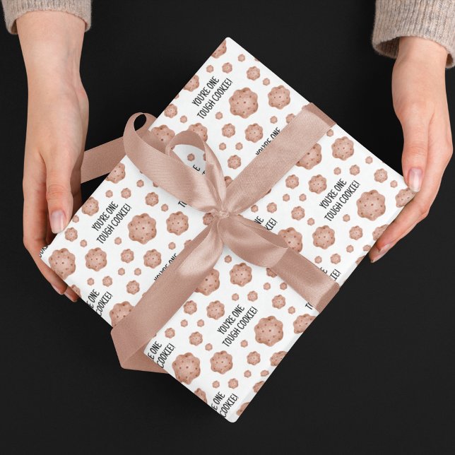 One Tough Cookie Wrapping Paper Sheets (Empower someone special with these, "You're one tough cookie" wrapping paper sheets! )
