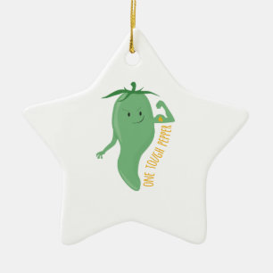 One Tough Pepper Ceramic Tree Decoration