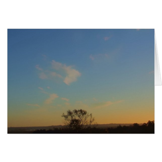 One tree Skyscape Card (Front Horizontal)