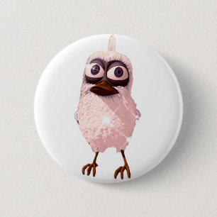 One tries to fly away 6 cm round badge