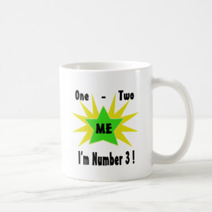 One Two Me Number 3 Coffee Mug
