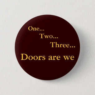 One Two Three 6 Cm Round Badge