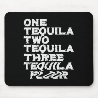 One Two Three Tequila Floor Funny Mexican Party Dr Mouse Mat