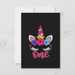 one unicorn birthday t shirt design invitation<br><div class="desc">one unicorn birthday t shirt design</div>