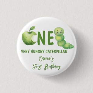 One Very Hungry Caterpillar First Birthday Party 3 Cm Round Badge