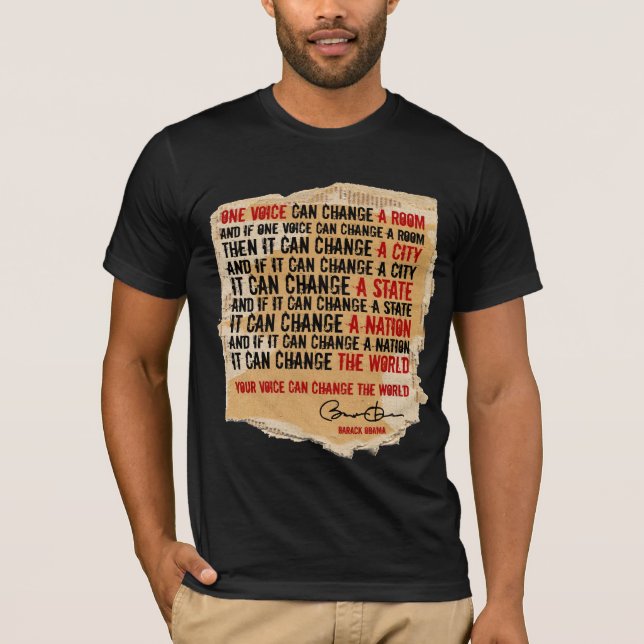 ONE VOICE-YES WE CAN Bothsides-B T-Shirt (Front)