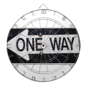 One Way Sign Dartboard