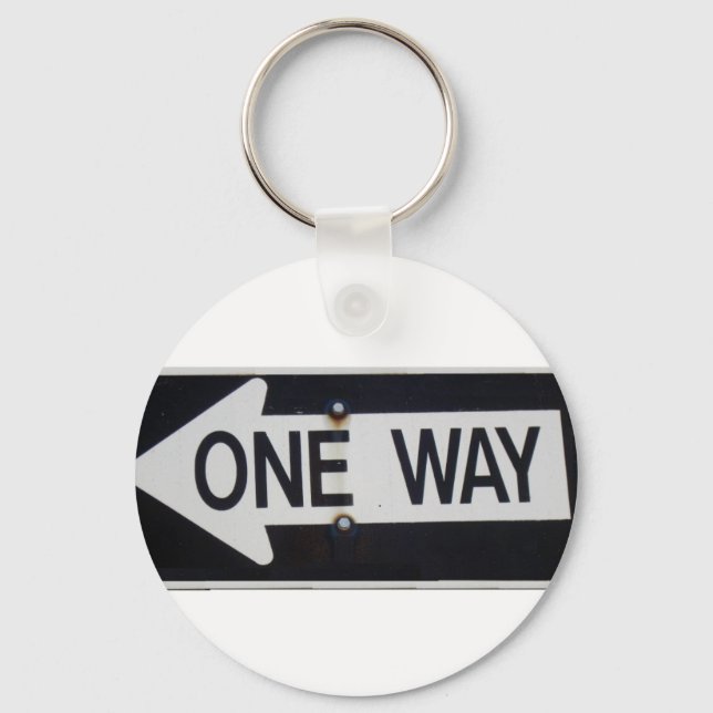 One Way Sign Key Ring (Front)