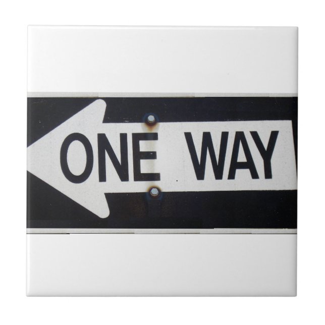 One Way Sign Tile (Front)