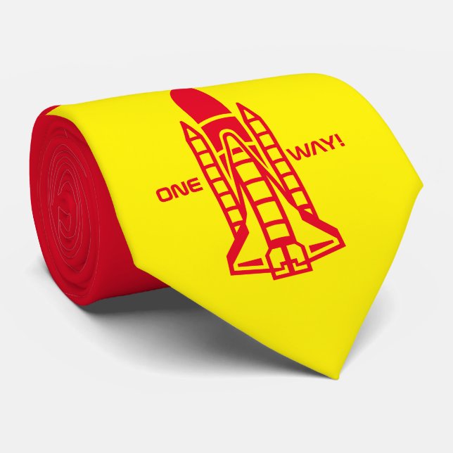 One Way! Space Shuttle, Spacecraft Tie (Rolled)