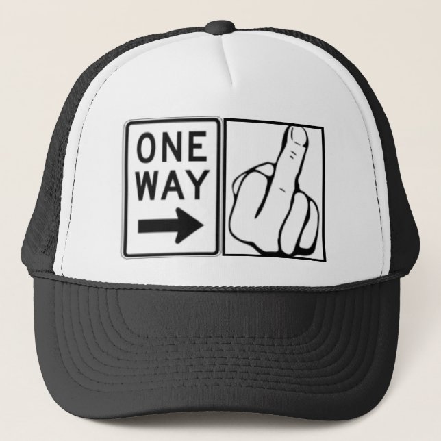 ONE WAY TRUCKER HAT (Front)