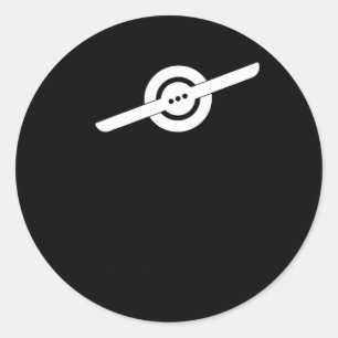 One Wheel Electric Skateboard Float Owner Skateboa Classic Round Sticker
