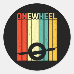 One Wheel Electric Skateboard Float Owner Skateboa Classic Round Sticker