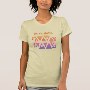 One Who Wanders Bright Geometric Pattern Shirt