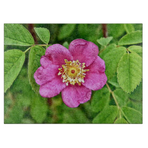 One Wild Rose Cutting Board
