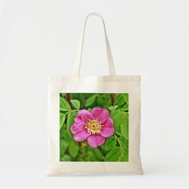 One Wild Rose Tote Bag (Front)