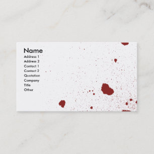 One will Die Business Card