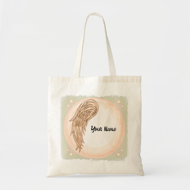 one wing angel tote bag (Front)