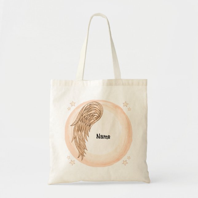 one wing angel tote bag (Front)