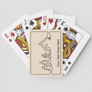 One with nature playing cards customizable text